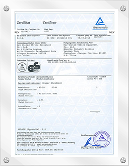certificate about 